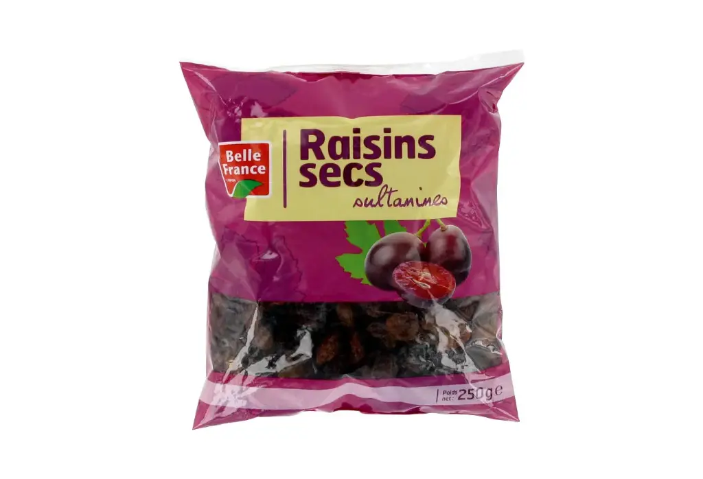 BELLE FRANCE RAISINS SECS SULTANINE 250G