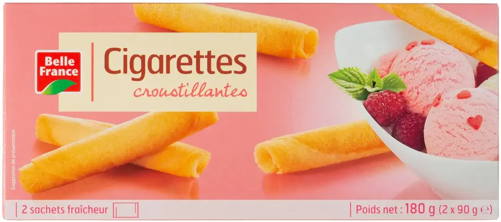 BELLE FRANCE CIGARETTES CROUSTILLANTES 180G