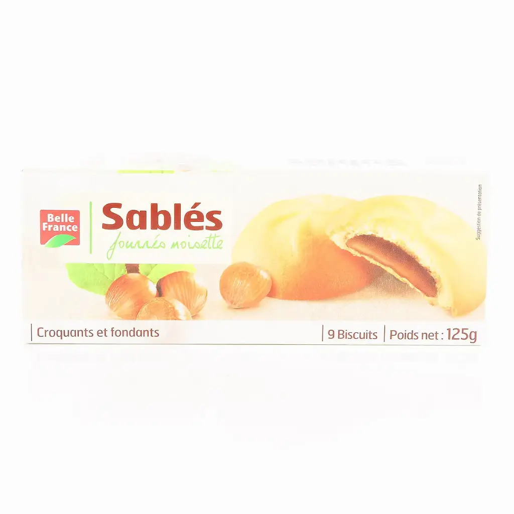 BELLE FRANCE SABLES FOURRES NOISETTE 125G
