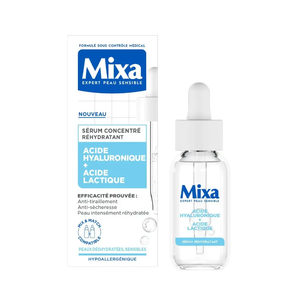 MIXA SERUM CONCENTRE REHYDRANTANT ACIDE HYLUARONIQUE + ACIDE LACTIQUE 30ML