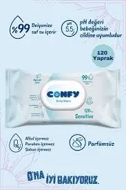 CONFY SENSITIVE BABY WET TOWEL 120PCS