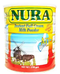 NURA SUPER INSTANT FULL CREAM MILK POWDER 2500GMS