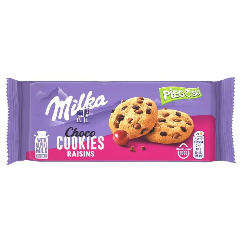 MILKA CHOCO COOKIES RAISINS 135G