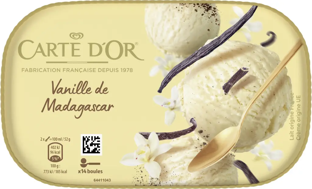 CARTE D'OR VANILLE DE MADAGASCAR 700ML