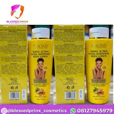 NAOMI LOTION CORPORELLE TRIPLE ACTION EXTRA BLANCHISSANTE CURCUMA 500ML