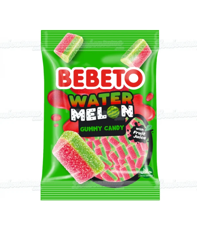BEBETO WATER MELON GUMMY CANDY WITH FRUIT JUICE 80G