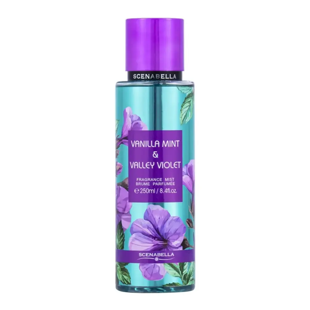 VANILLA MINT ET VALLEY VIOLET FRAGRANCE MIST SCENABELLE 250ML