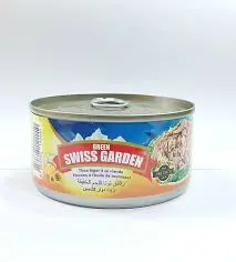 GREEN SWISS GARDEN LIGHT MEAT TUNA FLAKES IN SUNFLOWER OIL 185G