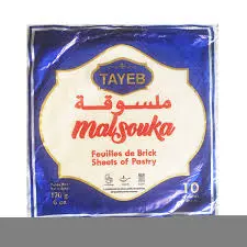 FEUILLES DE BRICK MALSOUKA 10 FEUILLES EL GAMRA