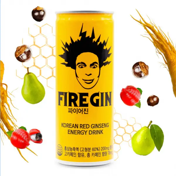 FIREGIN KOREAN RED GINSENG ENERGY DRINK 200MG
