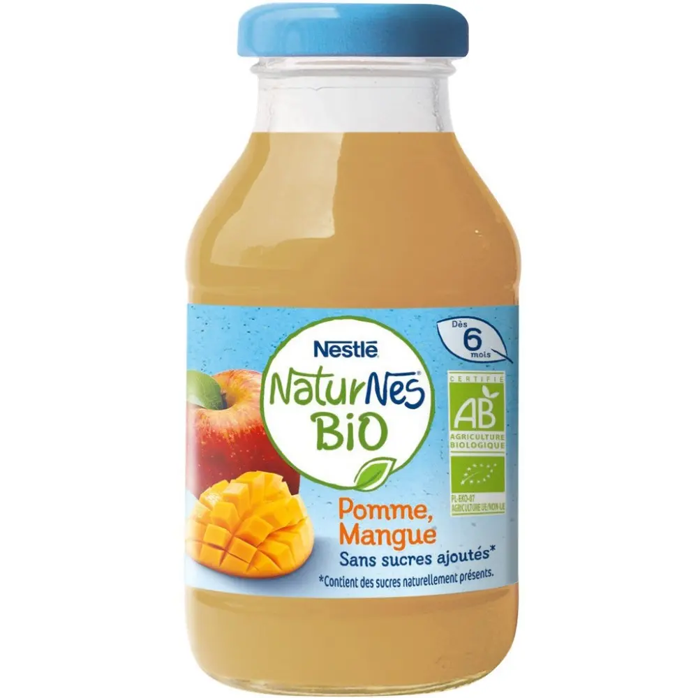NESTLE NATUR NES BIO POMME MANGUE DES 6MOIS 200ML