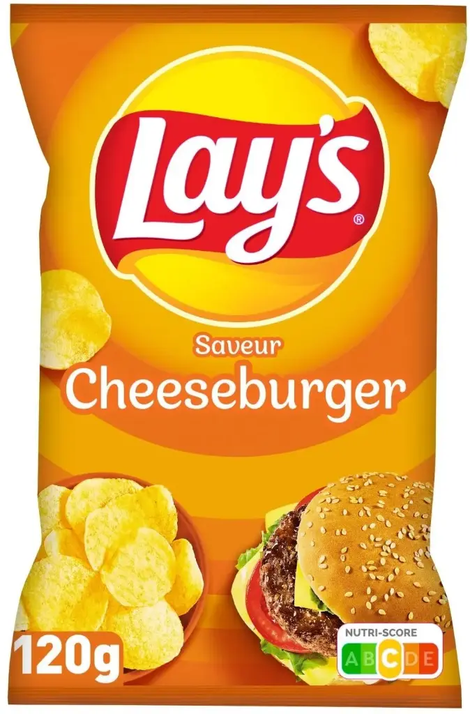 LAY'S SAVEUR CHEESEBURGER 120G