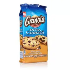 LU GRANOLA GROS ECLATES DE CHOCOLAT AMANDES CARAMELISEES 184G