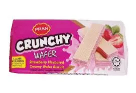 PRAN CRUNCHY WAFER BISCUIT STRAWBERRY 150G