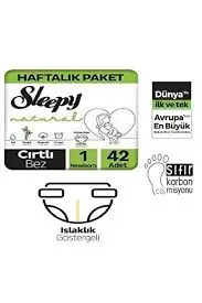 COUCHE DUNYA SLEEPY 1 NEWBORN 42 ADET