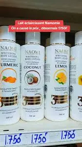 NAOMI LOTION ECLAIRCISSANTE ET ANTIVEILLISSEMENT POUR LE VISAGE 500ML