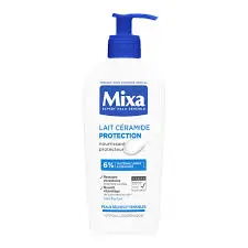 MIXA EXPERT PEAU SENSIBLE LAIT CERAMIDE PROTECTION 6% GLYCERINE, LIPIDES & CERAMIDES PEAUX SECHES ET SENSIBLES 250ML