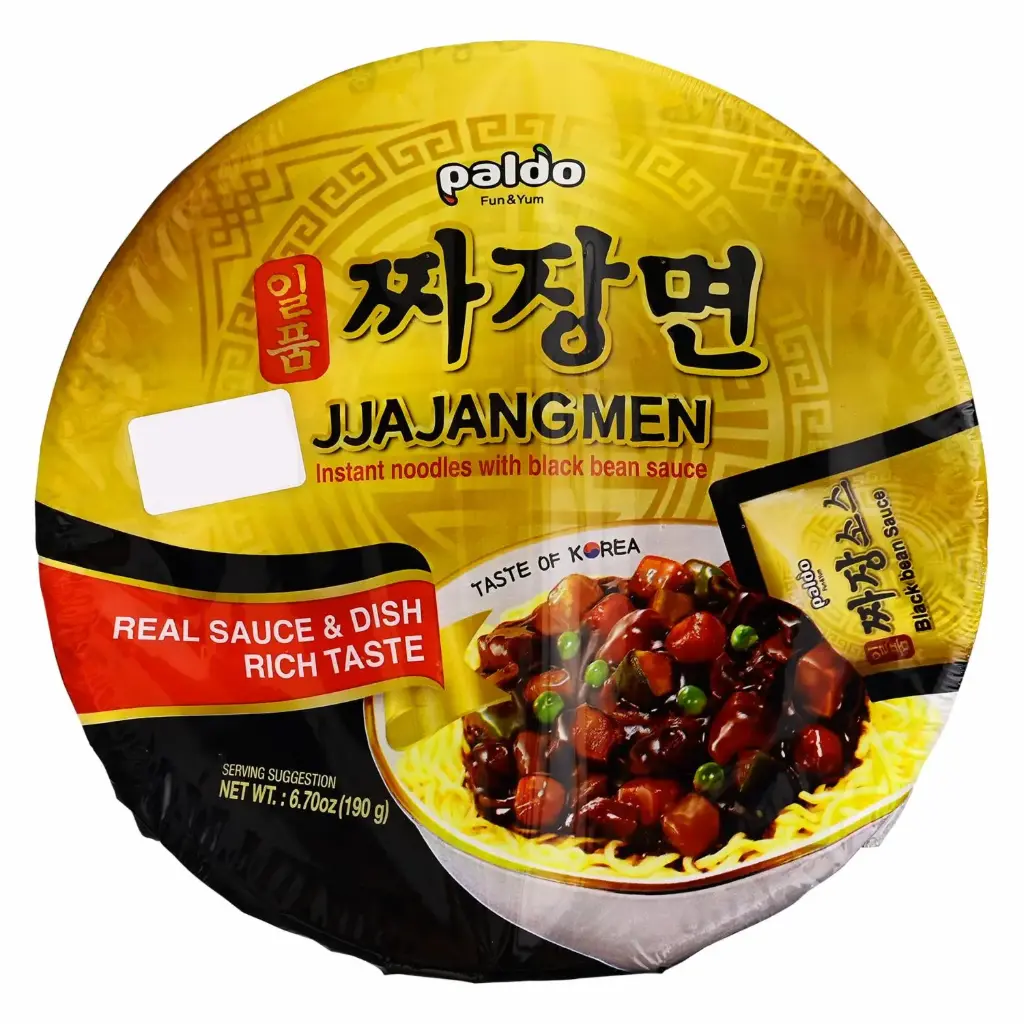 PALDO INSTANT NOODLES WITH BLACK BEAN SAUCE REAL SAUCE & DISH RICH TASTE 190G