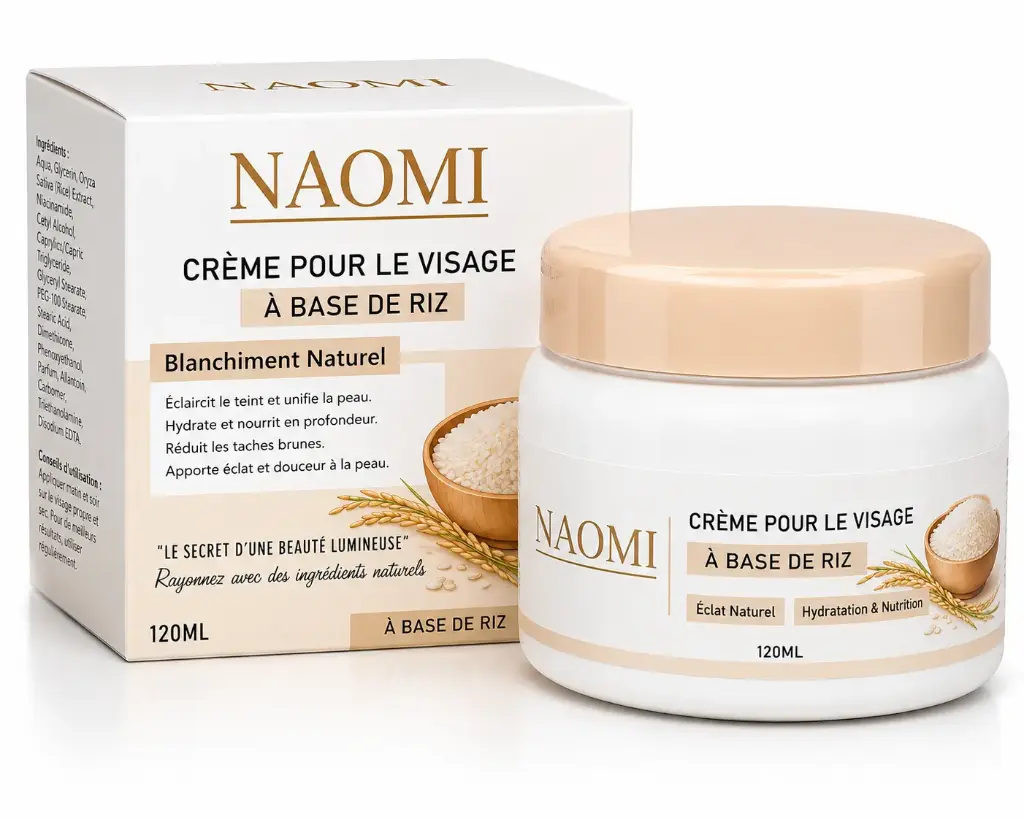 NAOMI CREME POUR LE VISAGE A BASE DE RIZ 120ML