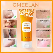 POUQUR ORANGE ENZYMES EXFOLIATING BRIGHTENING GEL LF16-35 100G