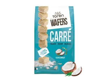 TOREN WAFERS CARRE CRUNCHY COCONUT 250G