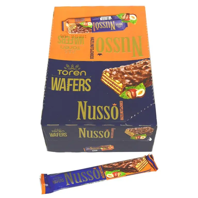 TOREN WAFERS NUSSO HAZELNUT&CHOCO PAQUETS×35G