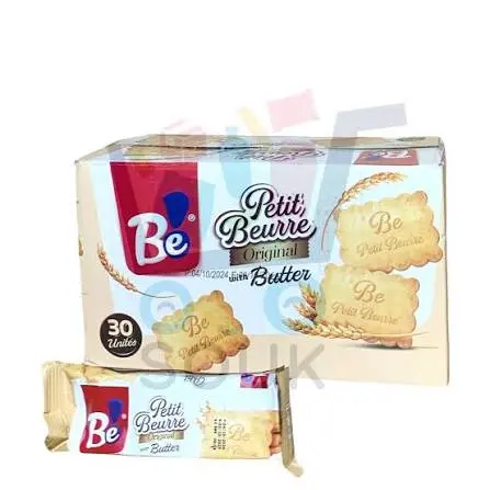 BE PETIT BEURRE ORIGINAL WITH BUTTER PAQUETS 30 UNITES  