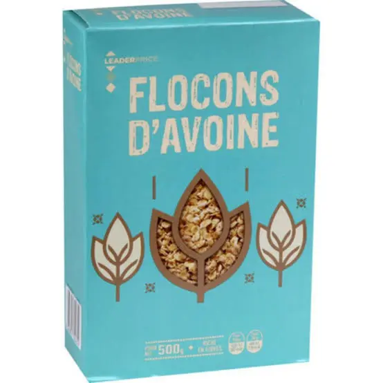 LEADERPRICE FLOCONS D'AVOINE 500G