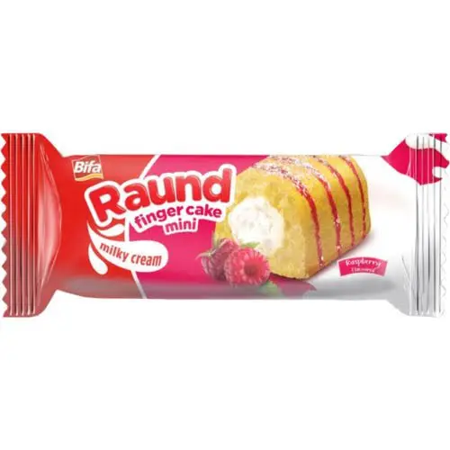 BIFA RAUND FINGER CAKE MILKY CREAM 45G