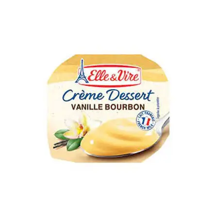 ELLE & VIRE CREME DESERT VANILLE BOURBON 100G