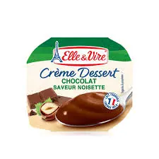 ELLE & VIRE CREME CHOCOLAT SAVEUR NOISETTE 100G