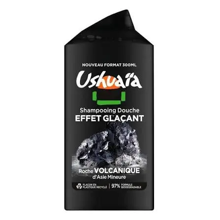 USHUAIA SHAMPOOOING DOUCHE AFFET GLACANT ROCHE VOLCANIQUE D'ASIE MINEURE 300ML