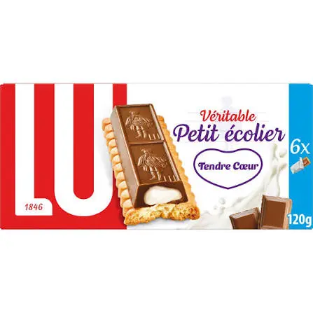 LU VERITABLE PETIT ECOLIER TENDRE COEUR 120G