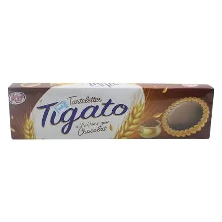 TIGATO TARTELETTES A LA CREME GOUT CHOCOLAT 125G