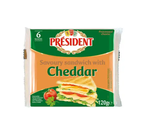 PRESIDENT SAVOURY SANDWICH WITH CHEDDAR 120G