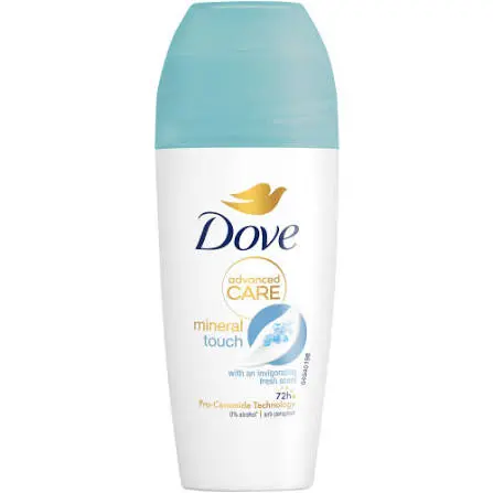 DOVE ADVENCED CARE MINERAL TOUCH WITH AN INVIGORATING FRESH SCENT ANTI-PERSPIRANT 72H 50ML