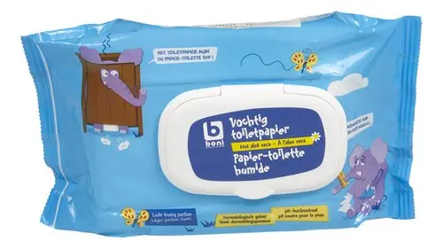 BONI PAPIER-TOILETTE HUMIDE A L'ALOE VERA 60 FEUILLES