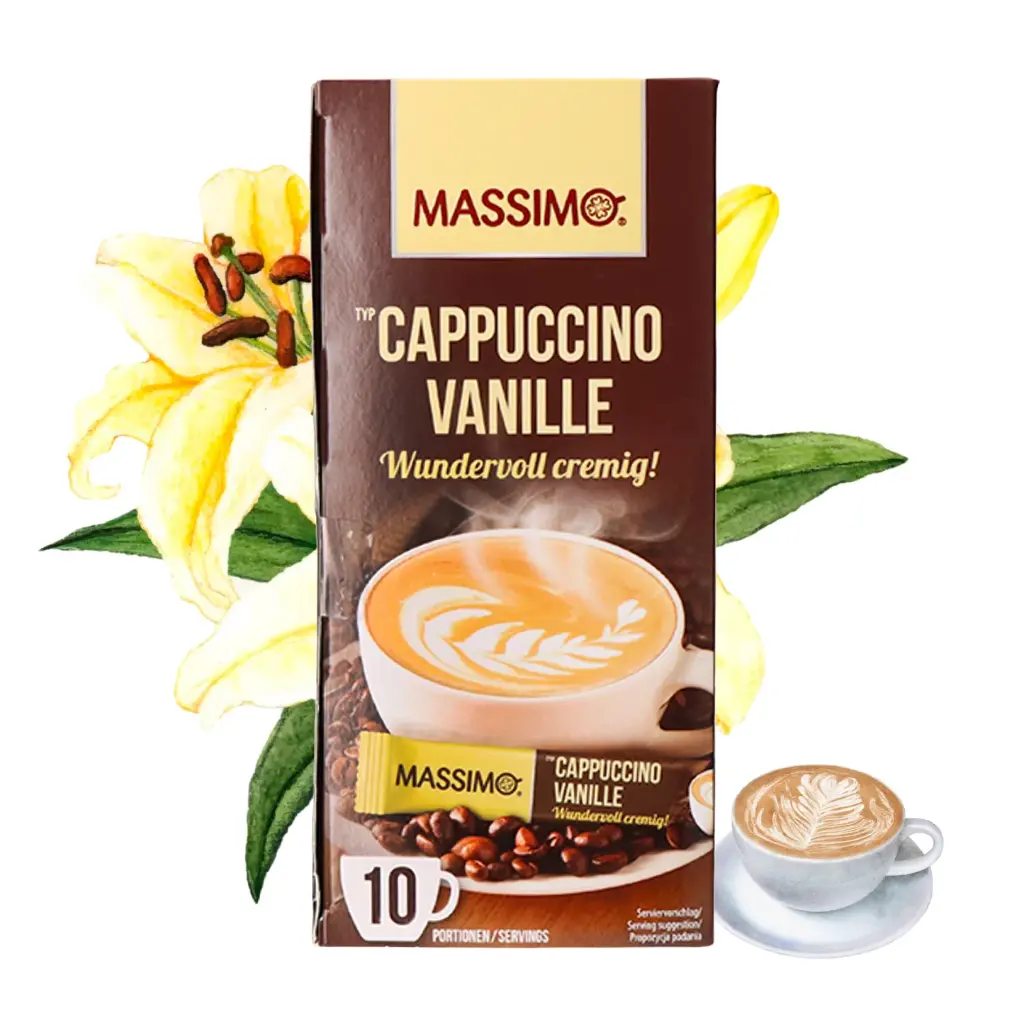 MASSIMO CAPPUCCINO VANILLE WUNDERVOLL CREMIG 125G