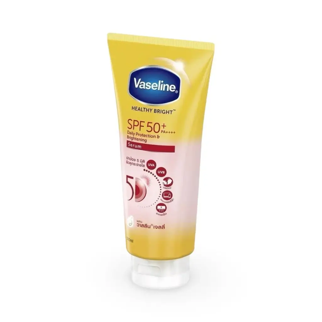 VASELINE HEALTHY BRIGHT SPF 50+pa++++ DAILY PROTECTION & BRIGHTENING SERUM 290ML