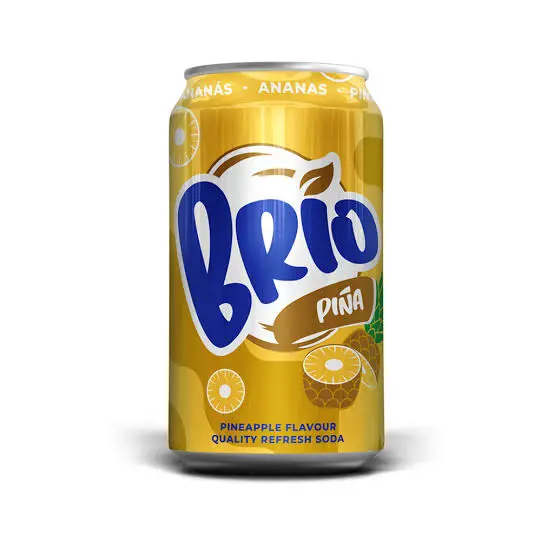 BRIO PINA PINEAPPLE FLAVOUR QUALITY REFRESH SODA 33CL