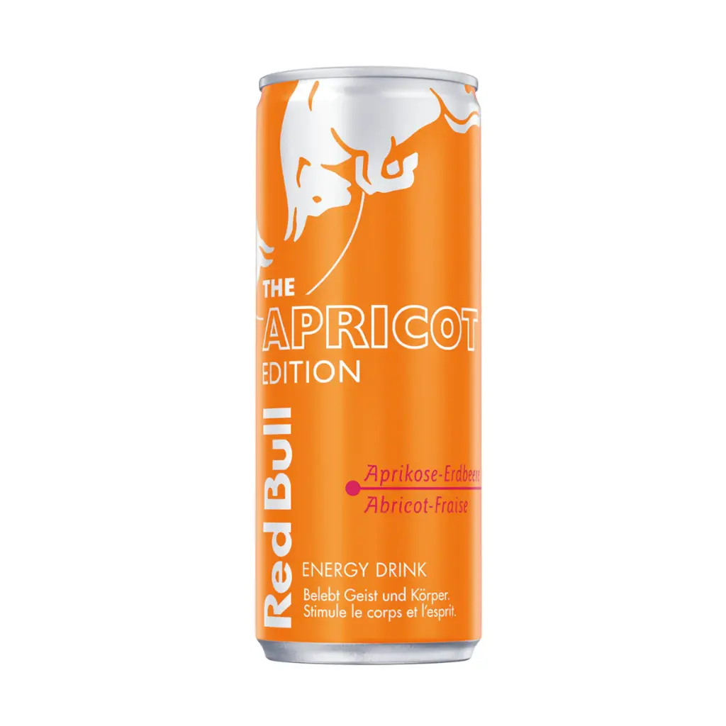 RED BULL THE APRICOT EDITION SABOR ALBARICOQUE Y FRESA ENERGY DRINK 250ML