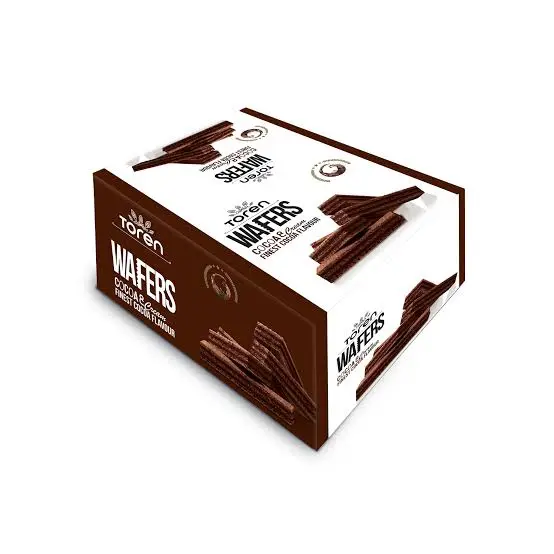 TOREN WAFERS COCOA& CREAM FINEST COCOA FLAVOUR PAQUETS 12PCS × 55G