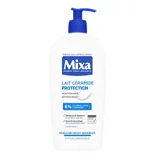 MIXA EXPERT PEAU SENSIBLE LAIT CERAMIDE PROTECTION 6% GLYCERINES, LIPIDES & CERAMIDES PEAUX SECHES ET SENSIBLES 400ML
