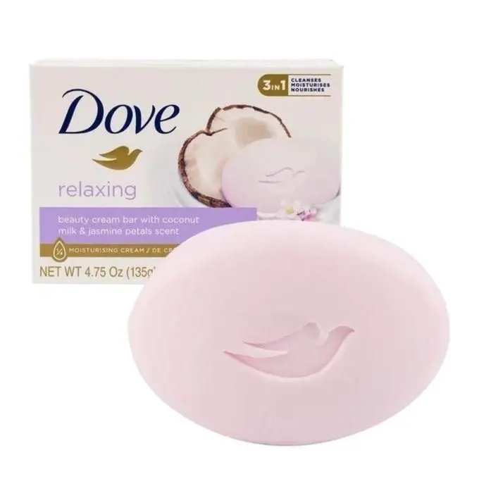 DOVE RELAXING BEAUTY CREAM BAR WITH COCONUT MILK & JASMINE PETALS SCENT 135G