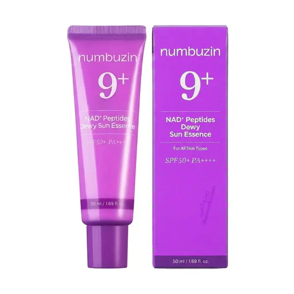 NUMBUZIN 9+ NAD+ PEPTIDES DEWY SUN ESSENCE FOR ALL SKIN TYPES 50ML