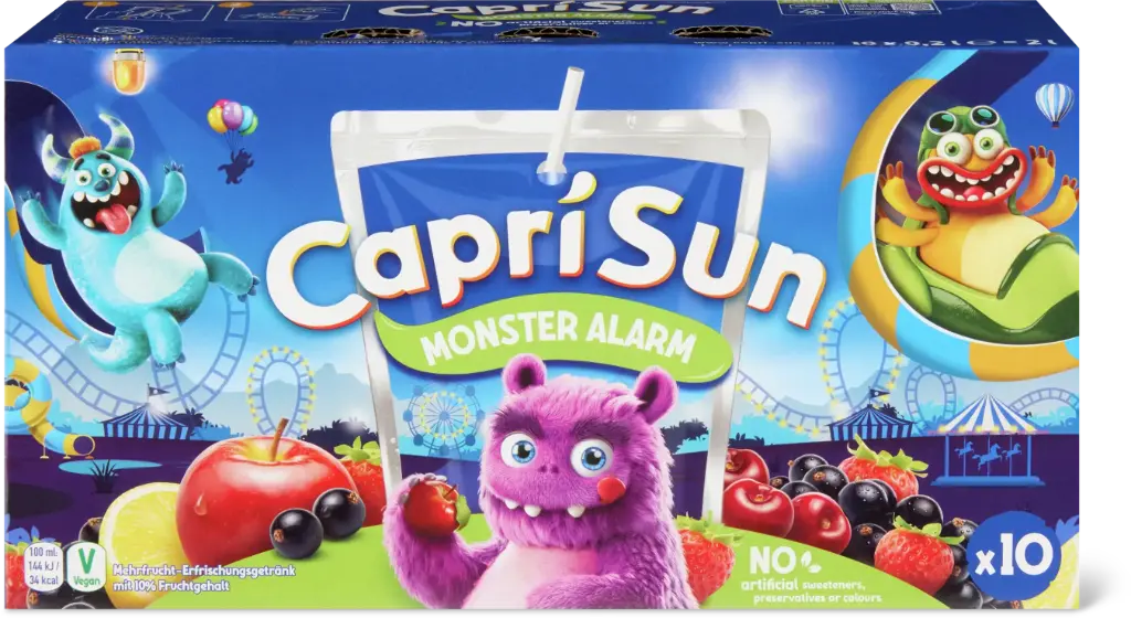 CAPRI-SUN MONSTER ALARM ×10 100ML