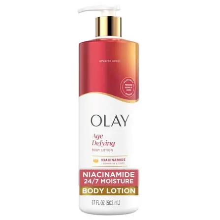 OLAY AGE DEFYING NIACINAMIDE + VITAMIN B5 & LIPIDS BODY LOTION 502ML