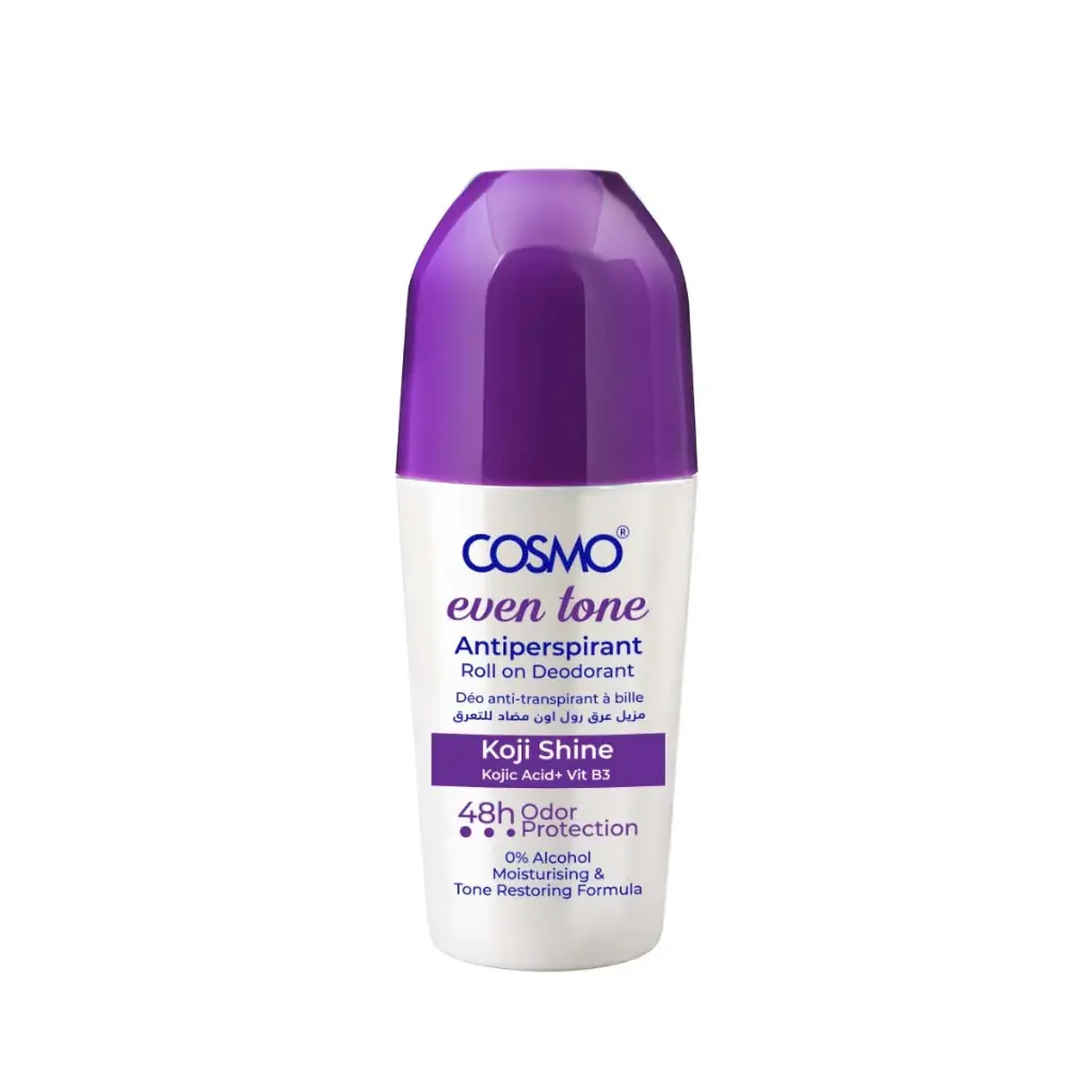 COSMO EVEN TONE ANTIPERSPIRANT ROLL ON DEODORANT KOJI SHINE 48H ODOR PROTECTION 50ML