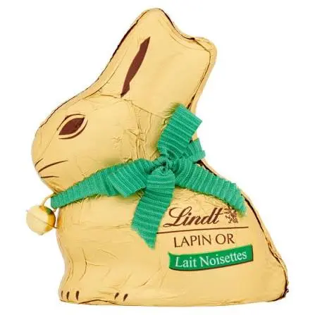 LINDT LAPIN OR LAIT NOISETTES 100G