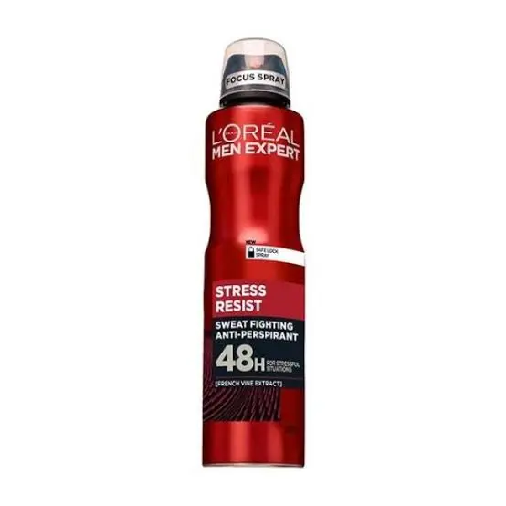 L'OREAL MEN EXPERT STRESS RESIST SWEAT FIGHTING ANTI-PERSPIRANT 48H FOR STRESSFUL SITUATIONS 250ML